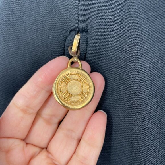 Donna Karan Vintage 80s Black Stirrup Stretch Pants Gold Logo Zip Pulls Small - Picture 6 of 12